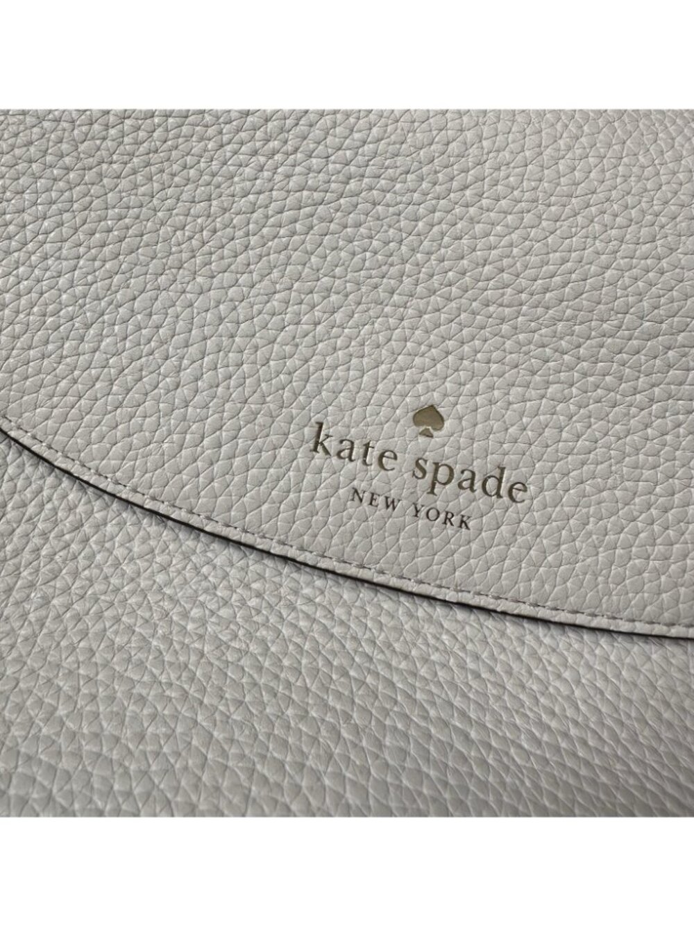 New Kate Spade Monica Flap Crossbody Purse Leather Medium Ivory White - Picture 4 of 13
